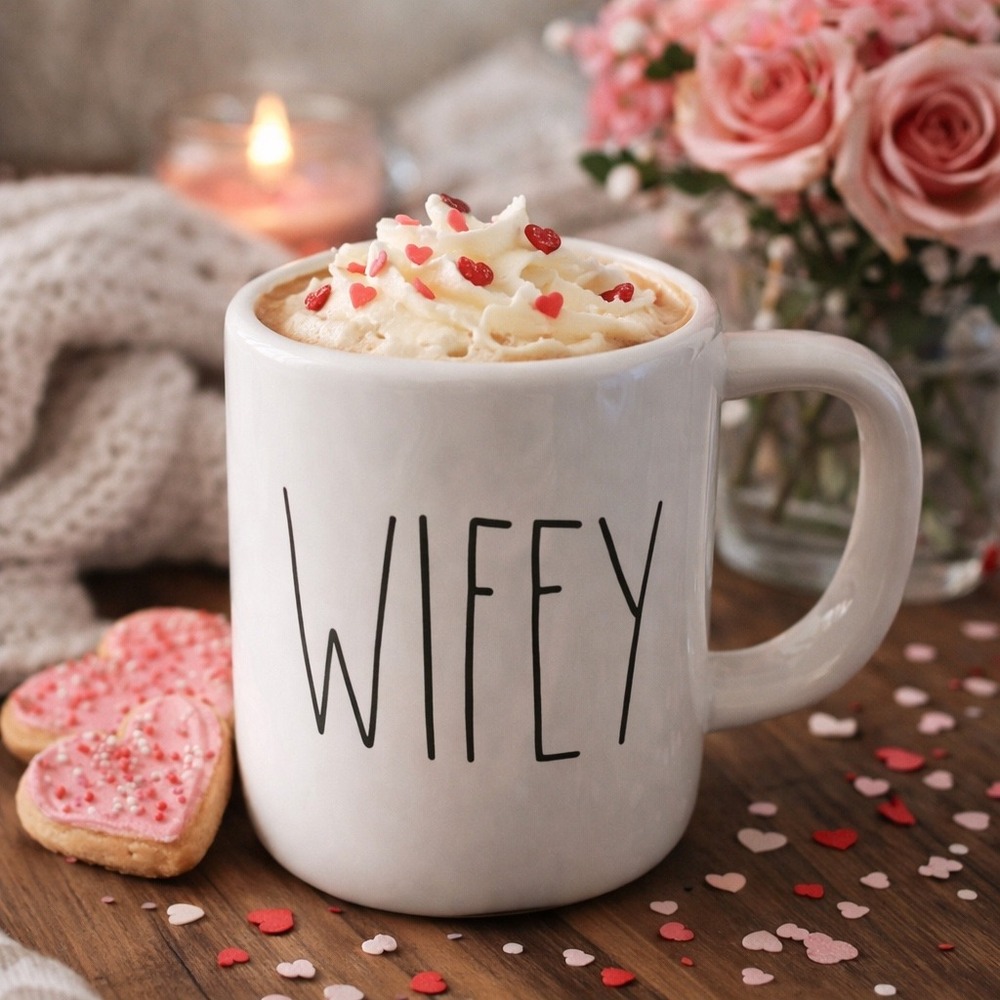 Rae Dunn "Wifey" Mug OS White Farmhouse‎ Aesthetic Ceramic Artisan Collection